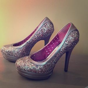 Baby phat multi colored heels